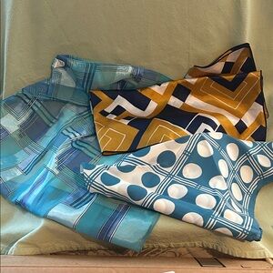 Geometric and Abstract Patterned Scarves